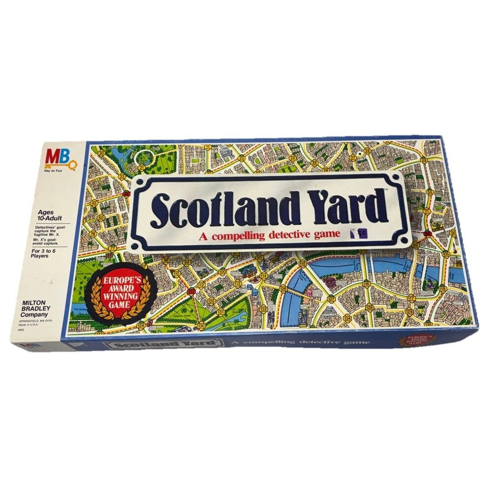 Milton Bradley Scotland Yard Game 1985 Complete Vintage